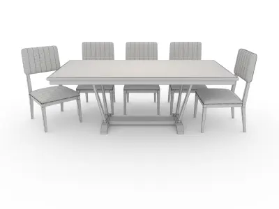 Dining Set 6 3D model