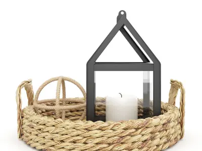 Decoration Set - Livingroom 06 3D model