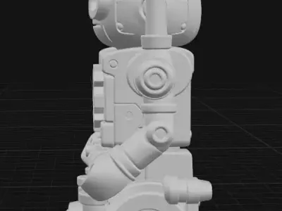 Industrial Robot Sculpture 3D print model