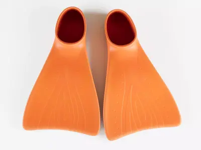 Swim Fins PBR 3D model