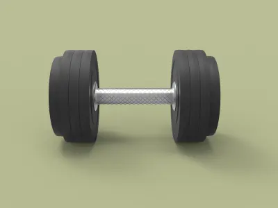 Dumbbell 3-12 kg 3D model