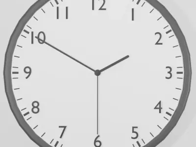 Wall Clock 3D model shop