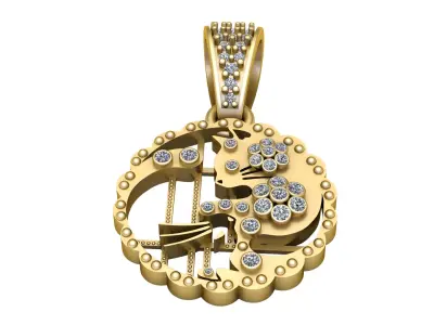 LUXURY DESIGNING PENDANT 3D PRINTABLE MODEL 3D print model