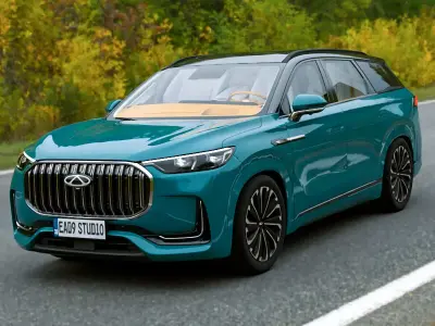 2024 Chery Tiggo 9 3D model