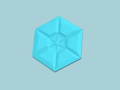 Hexagonal Wall Panel A15 Star - Interior Design Decoration 3D print model