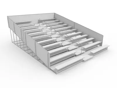 Bleachers 2 3D model