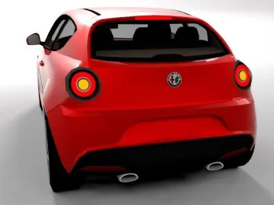 ALFA ROMEO MITO LOWPOLY Low-poly 3D model