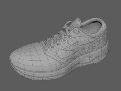 3D sport shoe Tenis mizuno falcon 3 3D model