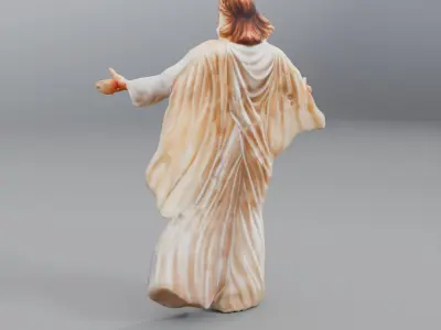 statue of jesus christ 3D model