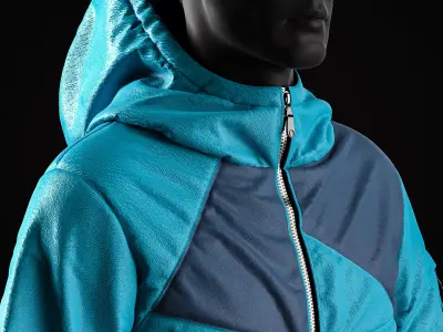 Jackets and Pants Snowboarding  Clo3D  OBJ Vol01 3D model