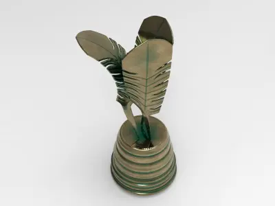 Leafy Decor Low-poly 3D model
