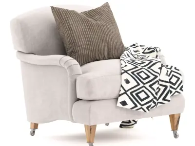 Luxury Classic Armchair 3D model