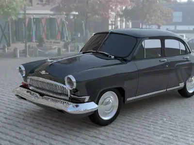3D Model Gaz 21 Volga  3D model