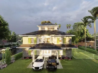 Residential building 3D model 6