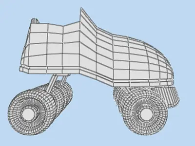 Skate - Quad 3D model