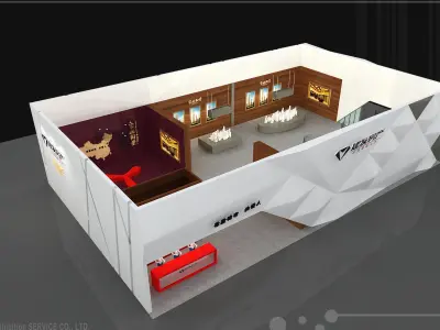 Exhibition - Area - 25X15-3DMAX2009-012 3D model