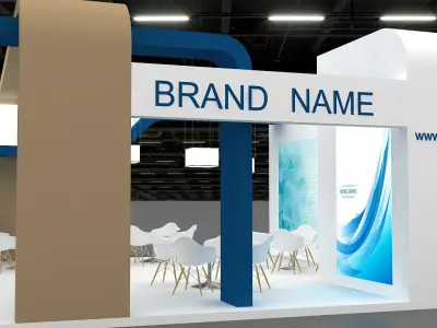 3D Booth 3D model 3D model