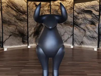 Goat Creature Sculpture Figure Fan Art Toy  3D print model