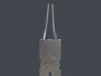 circlip pliers Low-poly 3D model