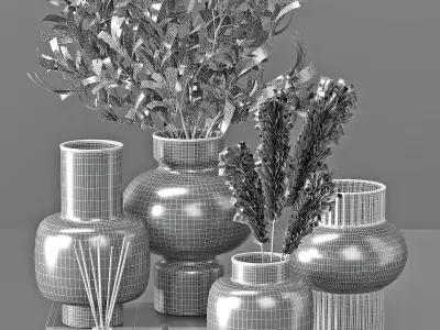 decorative set18 3D model purchase