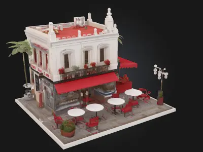 Cafe Corner  3D model