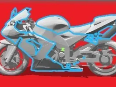 motorcycle kawasaki ninja Free low-poly 3D model