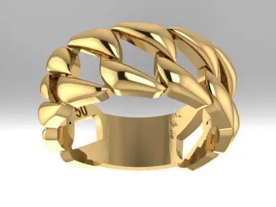 Woven ring 3D print model