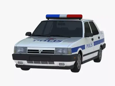 Tofas Dogan SLX Police Low-poly 3D model