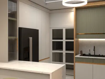 Interior Design of a Apartment in a Minimal Neo-Classical Style 3D model
