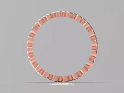 Rose Gold stl Ring with Bubble Design Model gr0135 3D print model