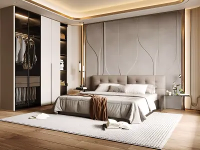 Master bedroom 3D model 3D model