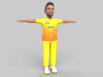 Dhoni 3D model