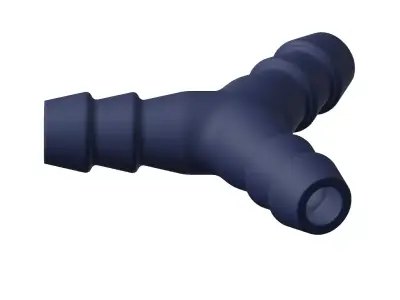 Plastic Hose Connector 3D model