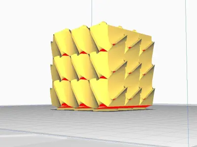 Art square decoration Free 3D print model