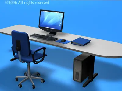 Office desk 3D model