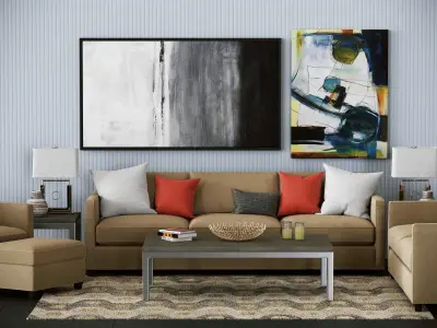 Crate and Barrel Dryden Collection 3D model