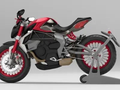 MV Agusta Brutale 3D Bike model 3D model