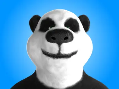 3d Panda Character 3D model