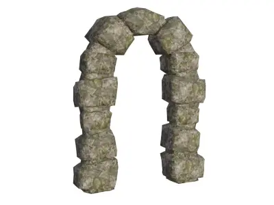 An Archway stone arch Free 3D model