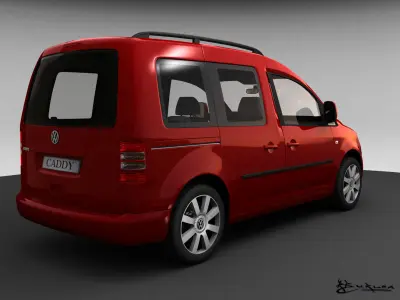Volkswagen Caddy Life 2010 3D model