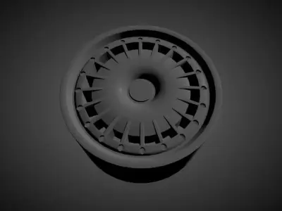 BUGATTI EB110 scalable and printable rims 3D print model