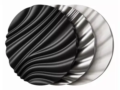 Wall art panel 08 Draped by KROGH ANDERSEN 3D model