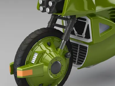 Offroad motorcycle concept 3D model