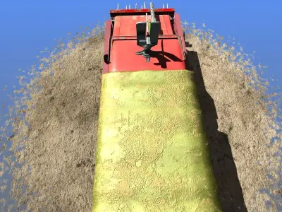 Offroad Battle Car 07 Low-poly 3D model