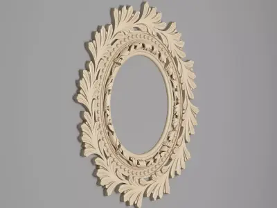 Classic Ceiling Plaster 001 3D model