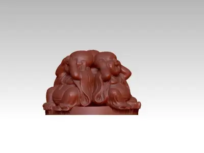 Cute Baby Buddha 3D print model