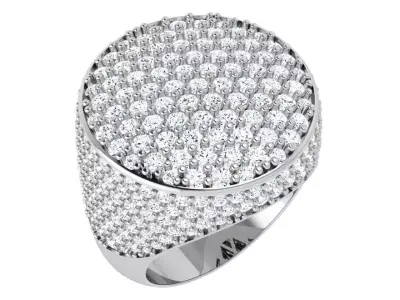 Round Diamond Ring 4603 3D print model