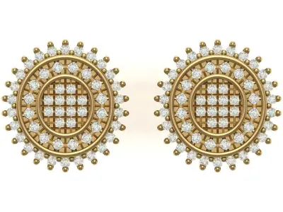 Earring 3D print model 16