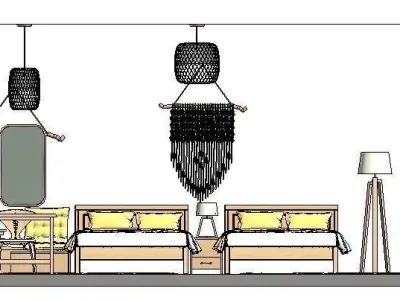 FURNITURE HOMESTAY STYLE 3D print model