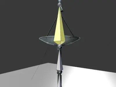 Satellite dishes rigged and low poly Free low-poly 3D model